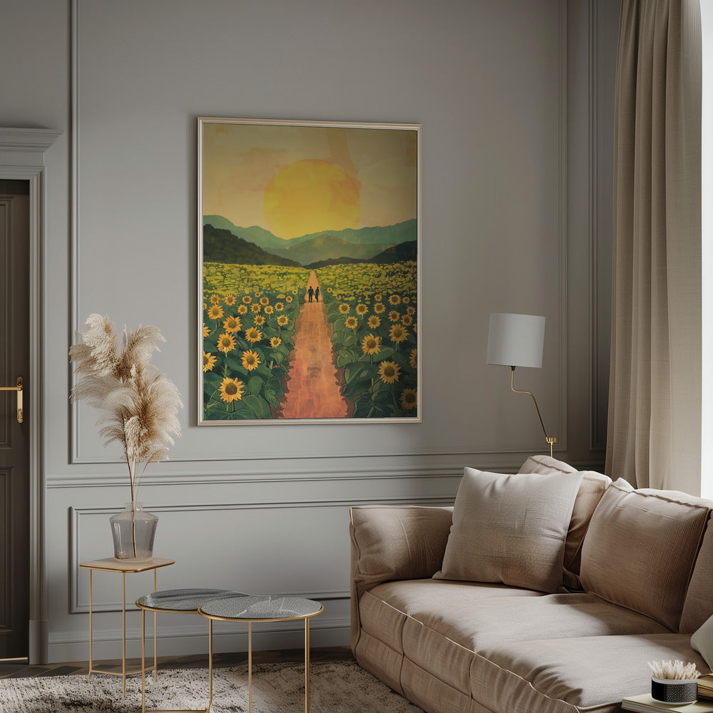 Sunflower Plantation Poster