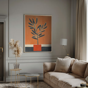 Orange Plant Poster