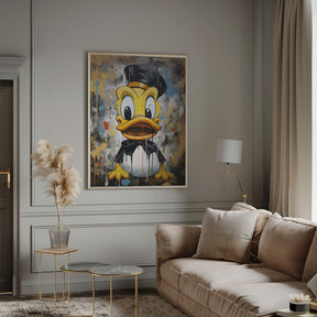 Street Art Duck Poster