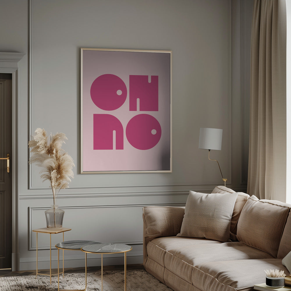 Oh No  Pink Cerry Pink.psdratio 3x4 Print By Bohonewart Poster