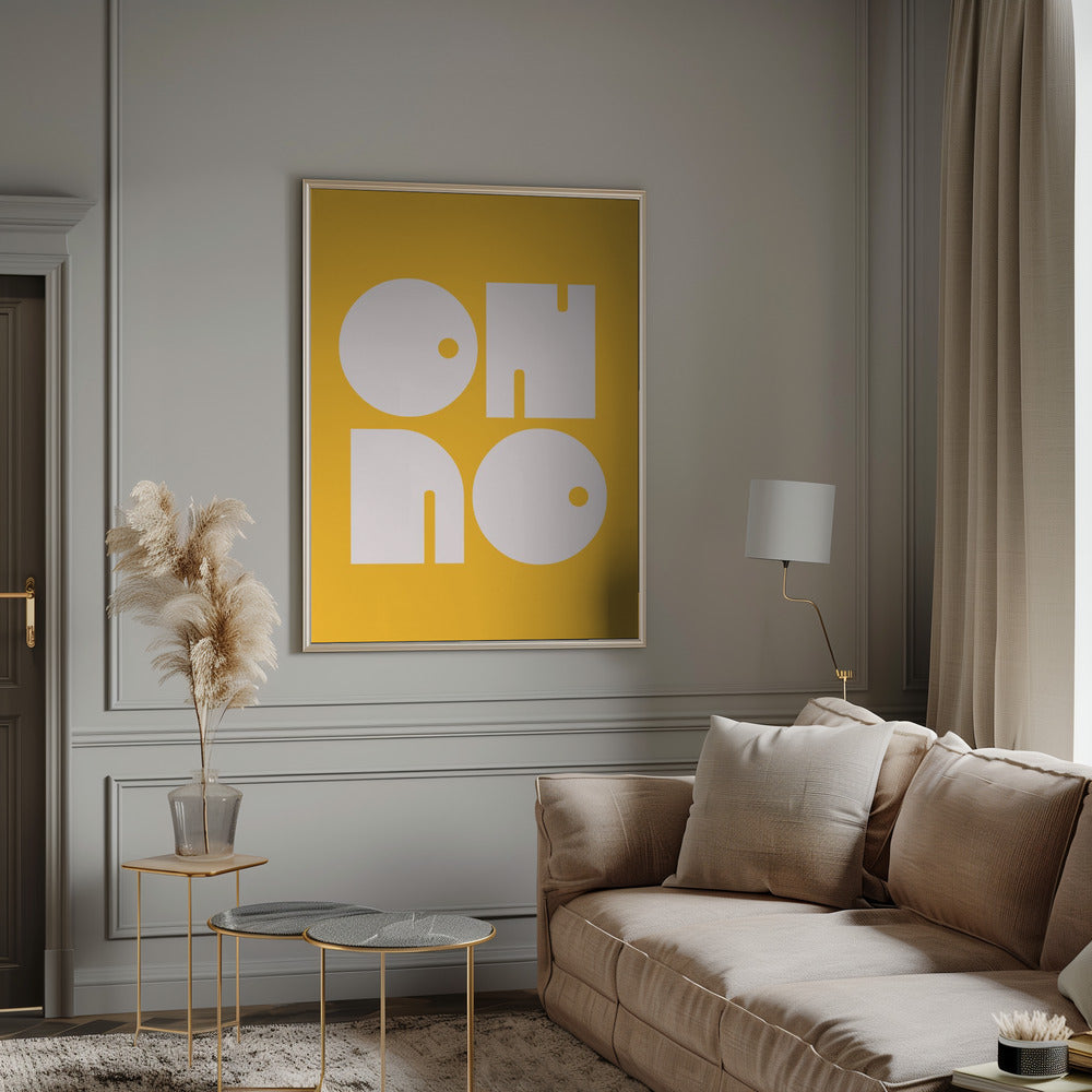 Oh No Yellowratio 3x4 Print By Bohonewart Poster