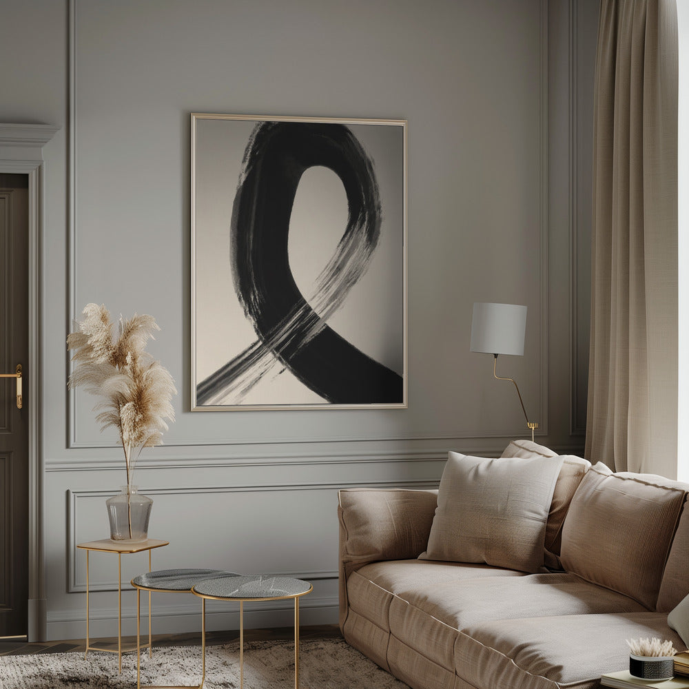 Black Strokes No 27 Poster