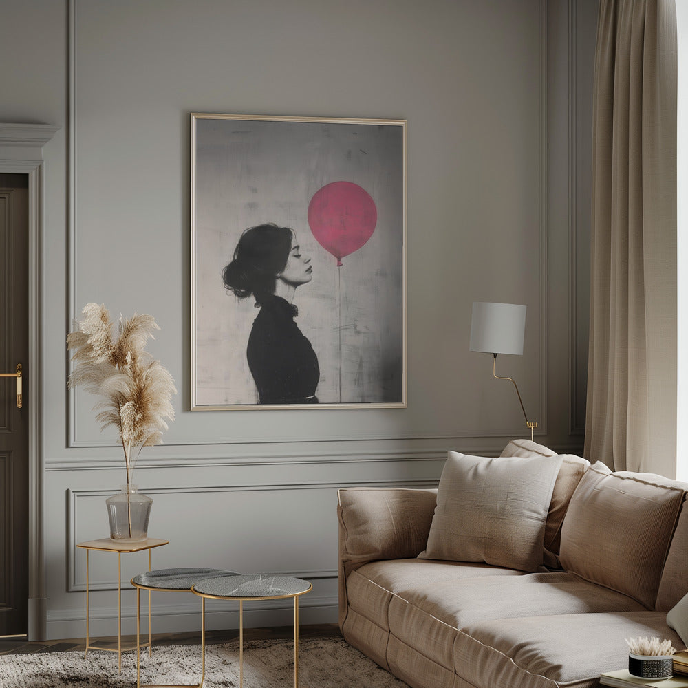 The Girl With the Pink Balloon Poster