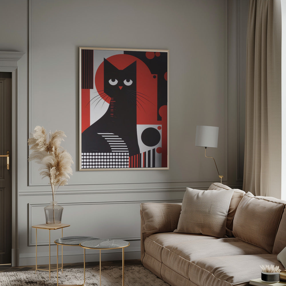 The Abstract Cat Poster