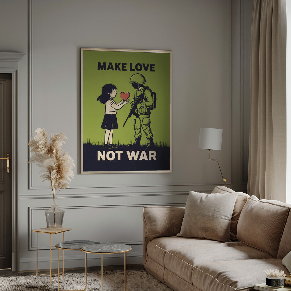 Make Love   Not War Poster