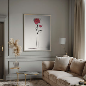 Wine Rose Poster