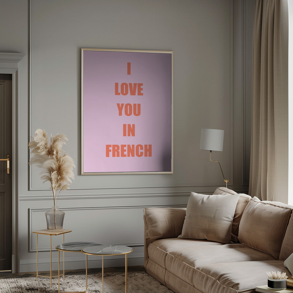 Frenchloveorange Ratioiso Poster