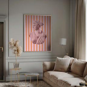 Artemispinkorangestripes Ratio2x3 Poster