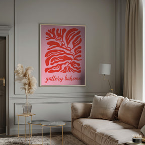 Pinkredgalleryboheme Ratioiso Poster