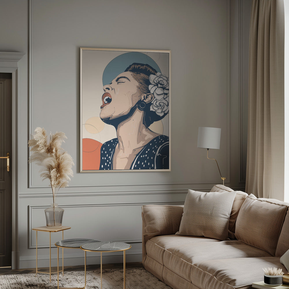 Billie Holiday Portrait Poster