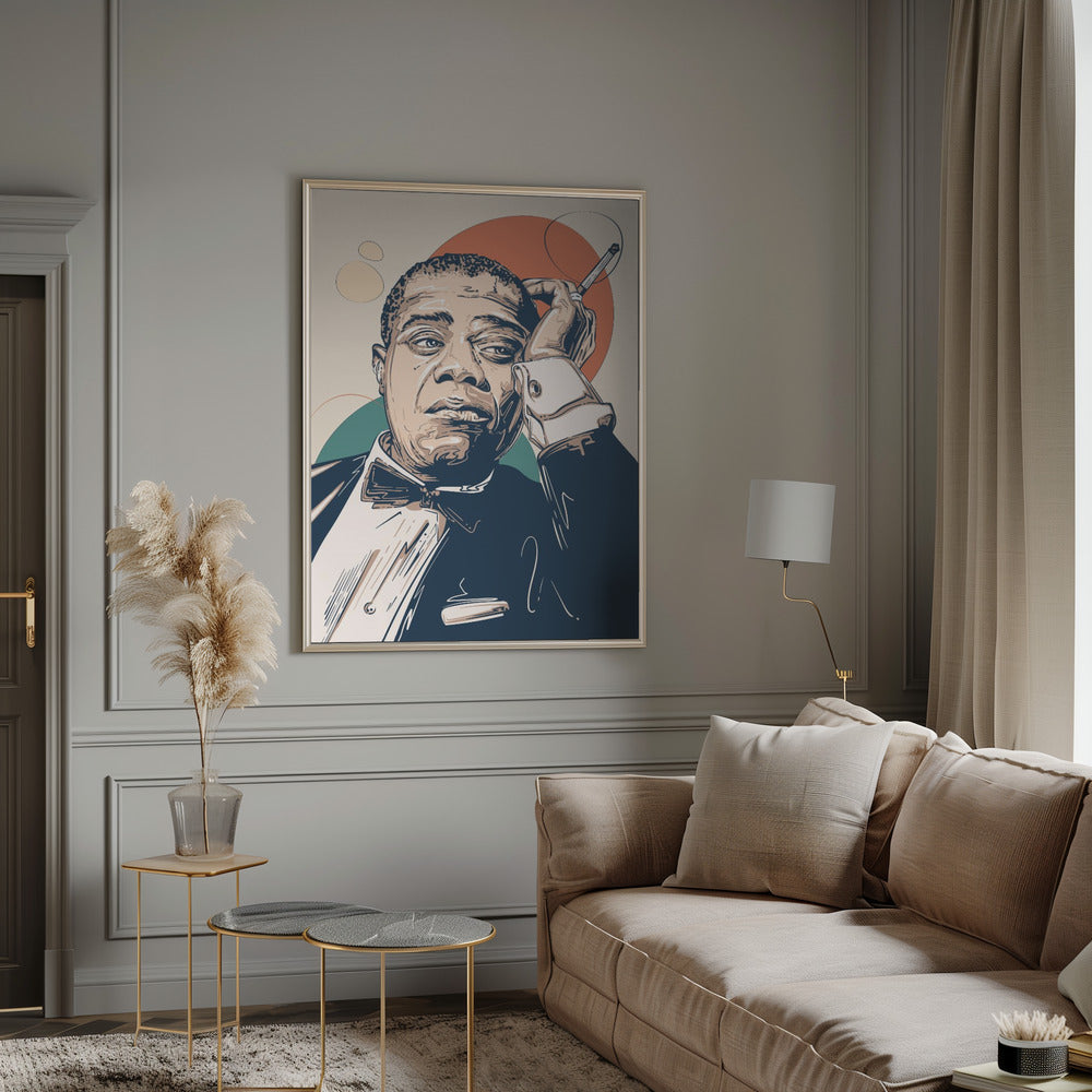 Louis Armstrong Portrait Poster