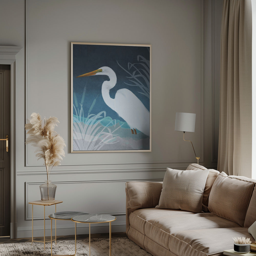 Egret Copy Poster