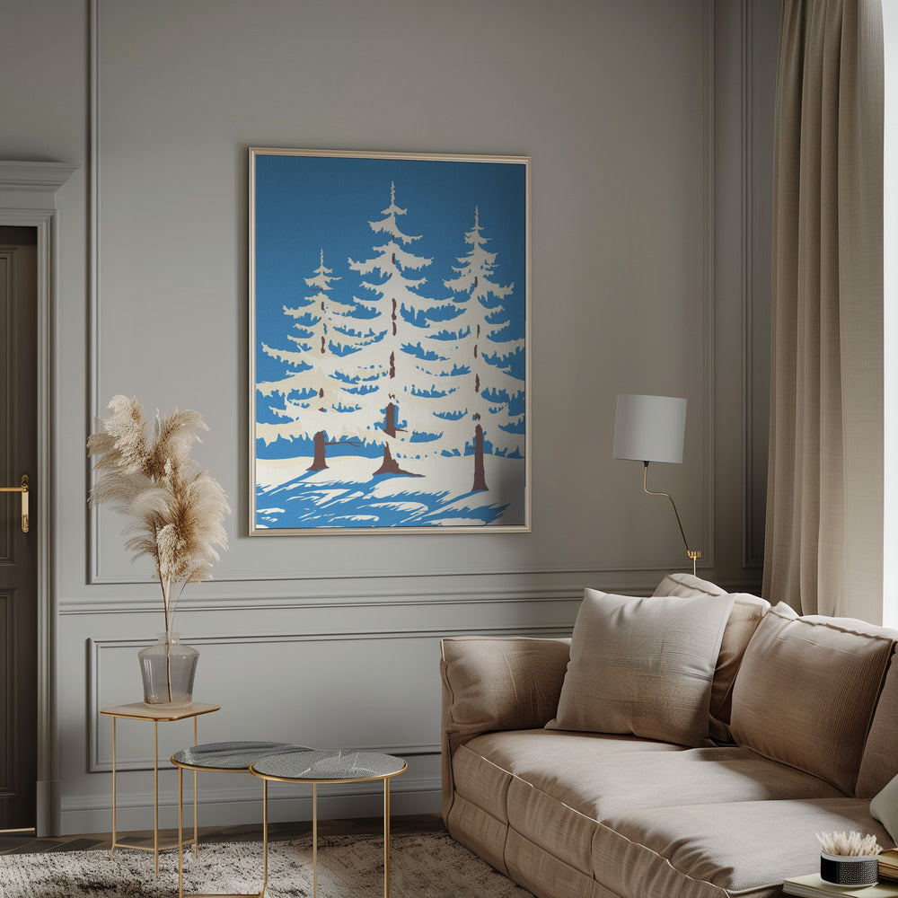 Harz Winter Trees Poster