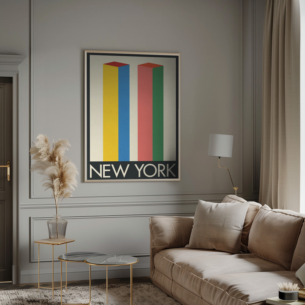 New York Twin Towers Poster