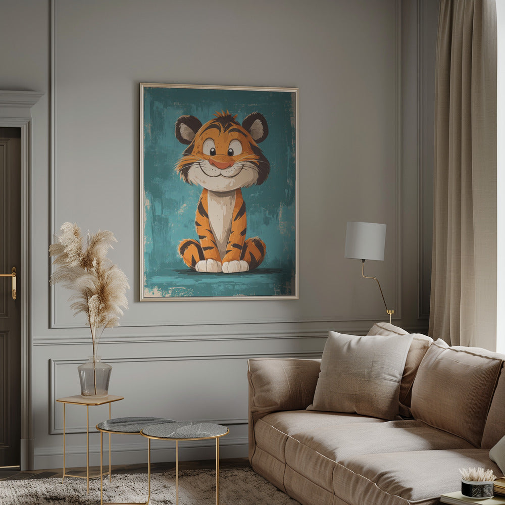 Happy Tiger Poster