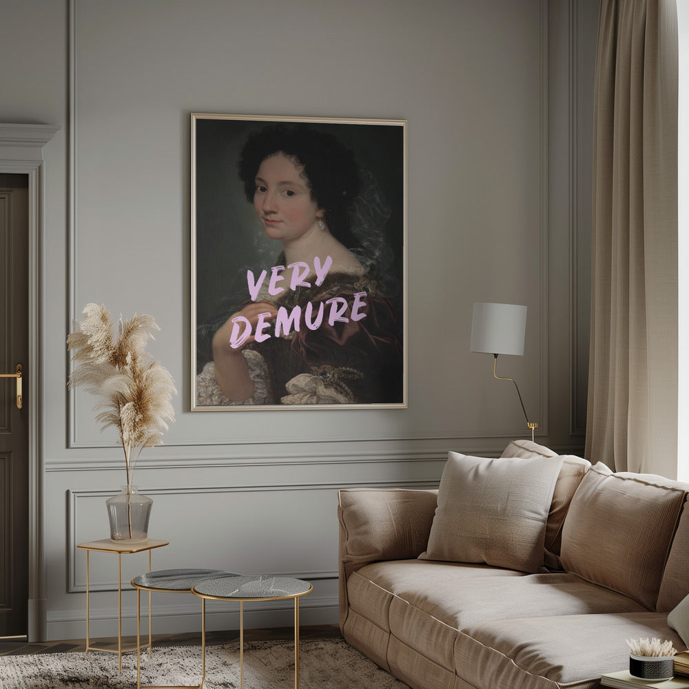 Demure Lady Poster