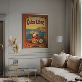 Cuba Libre Vintage Commercial Poster