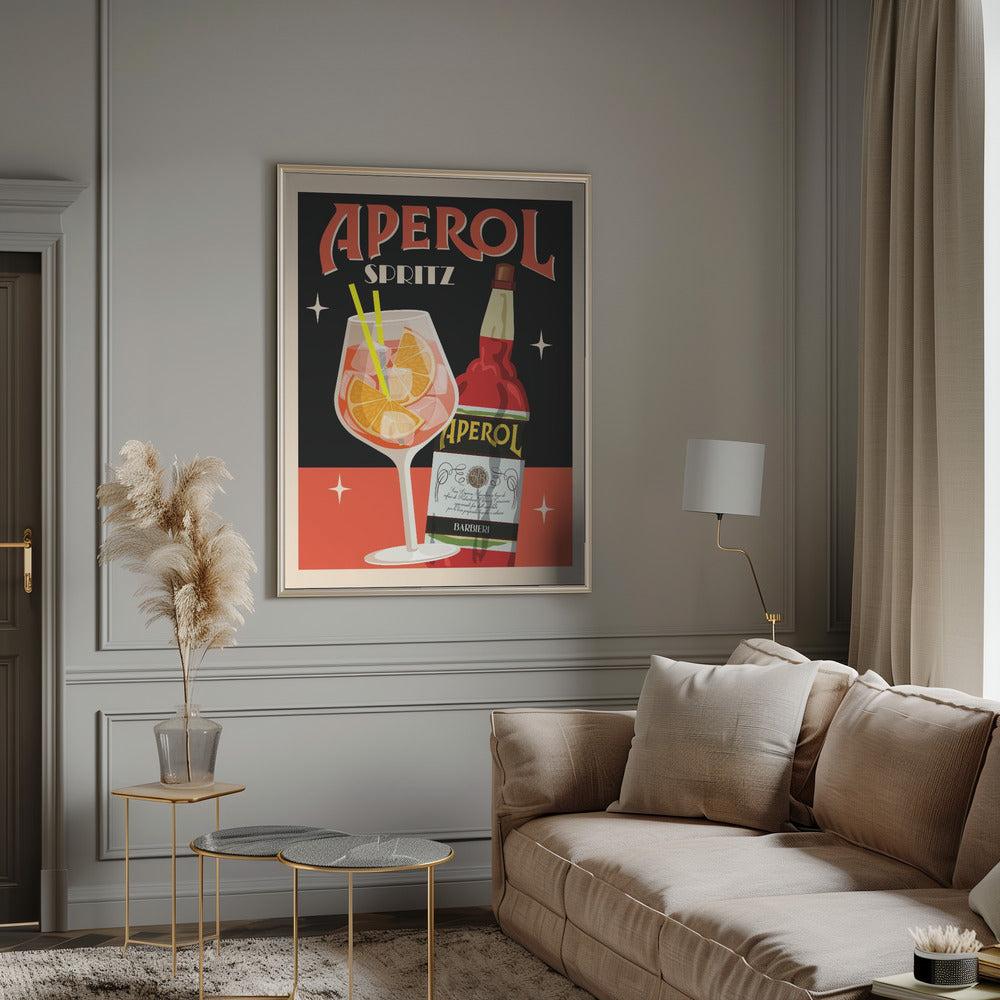 Aperol Spritz_Black Poster