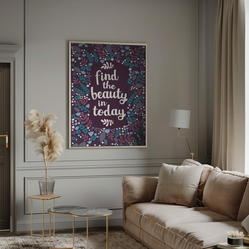 Find the beauty in today Poster