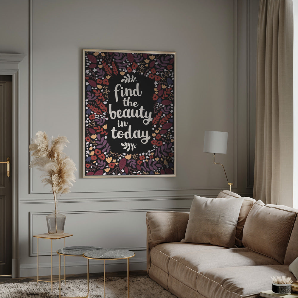 Find the beauty in today Poster