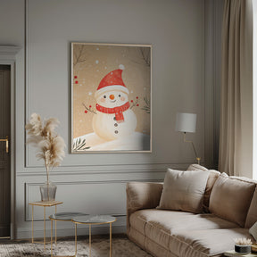 Christmas Snowman Poster