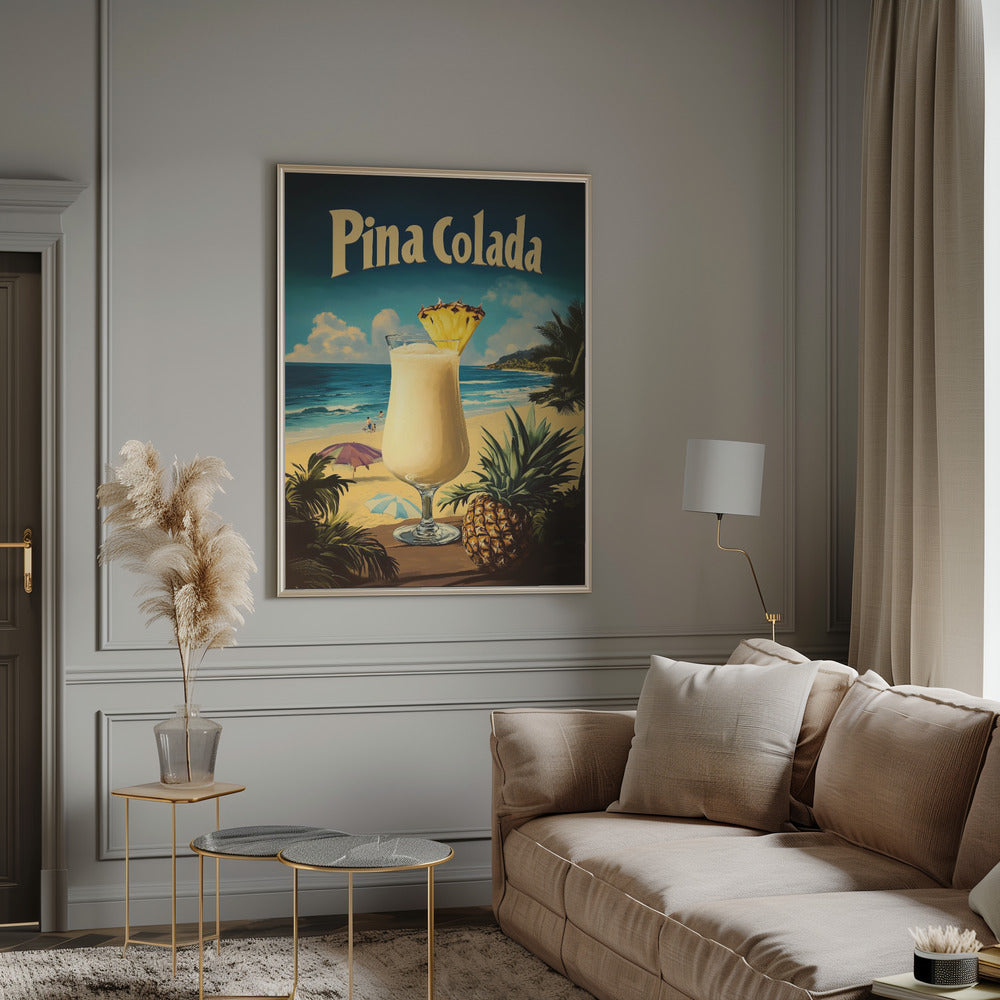 Pina Colada Vintage Poster