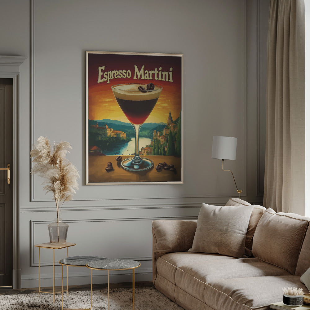 Espresso Martini Vintage Poster