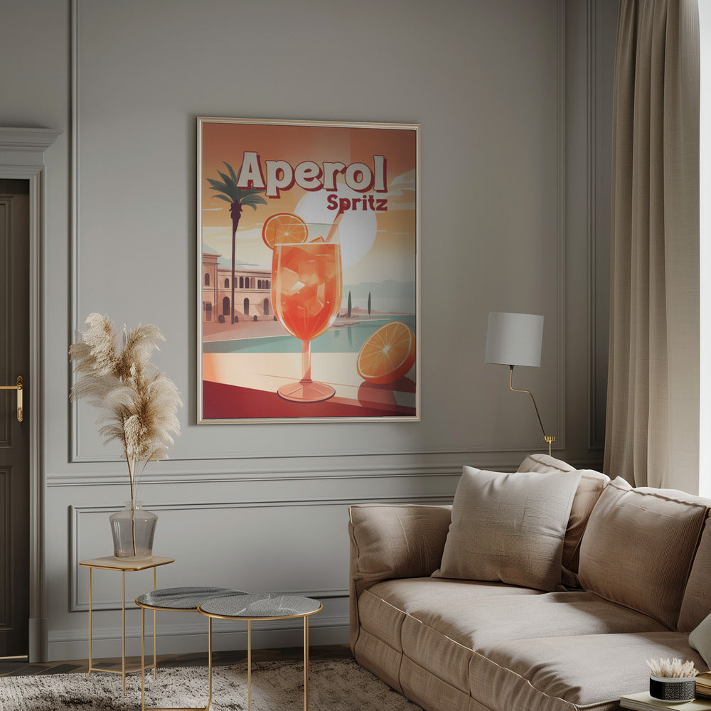 Aperol Spritz Tropical Poster