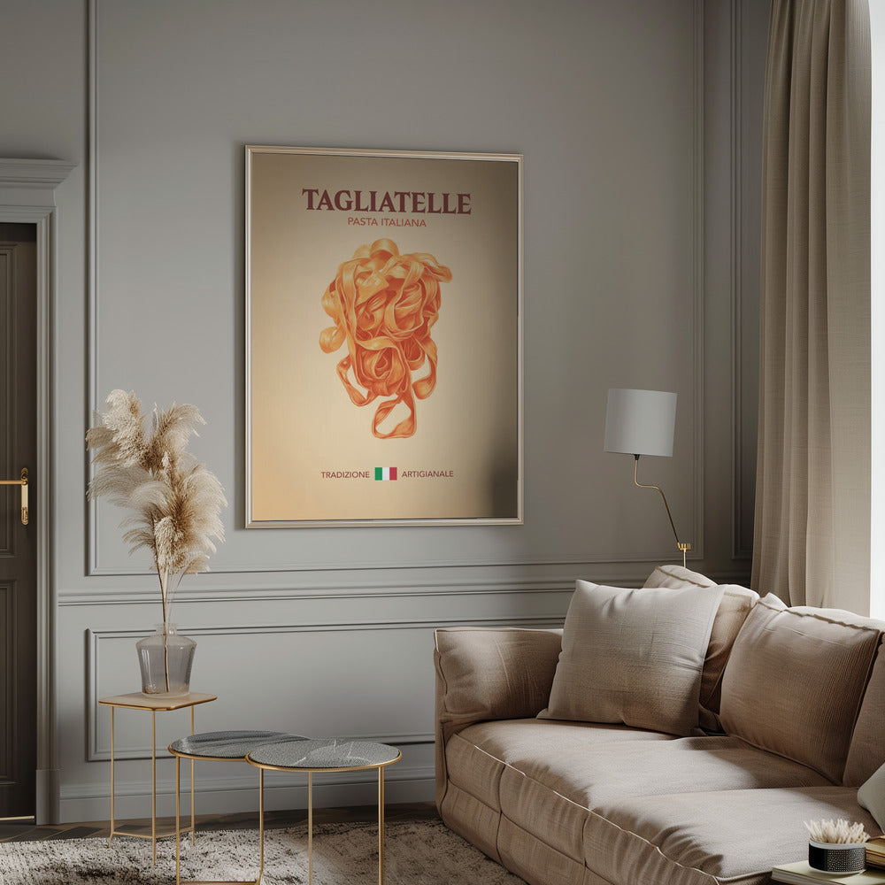 Tagliatelle Pasta Italiana Poster