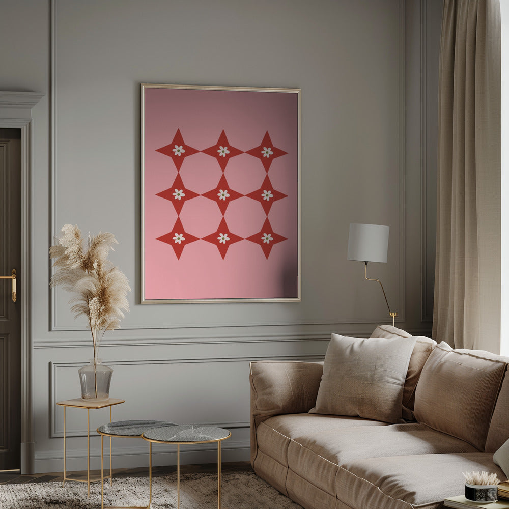 Flower Tile Poster