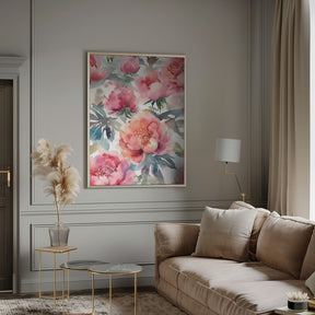 Blooming Peony  (7) Poster