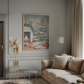 Christmas Living Room Poster