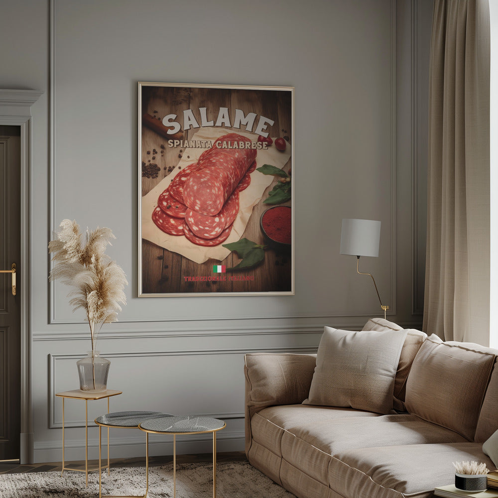 Salame Spianata Calabrese Poster