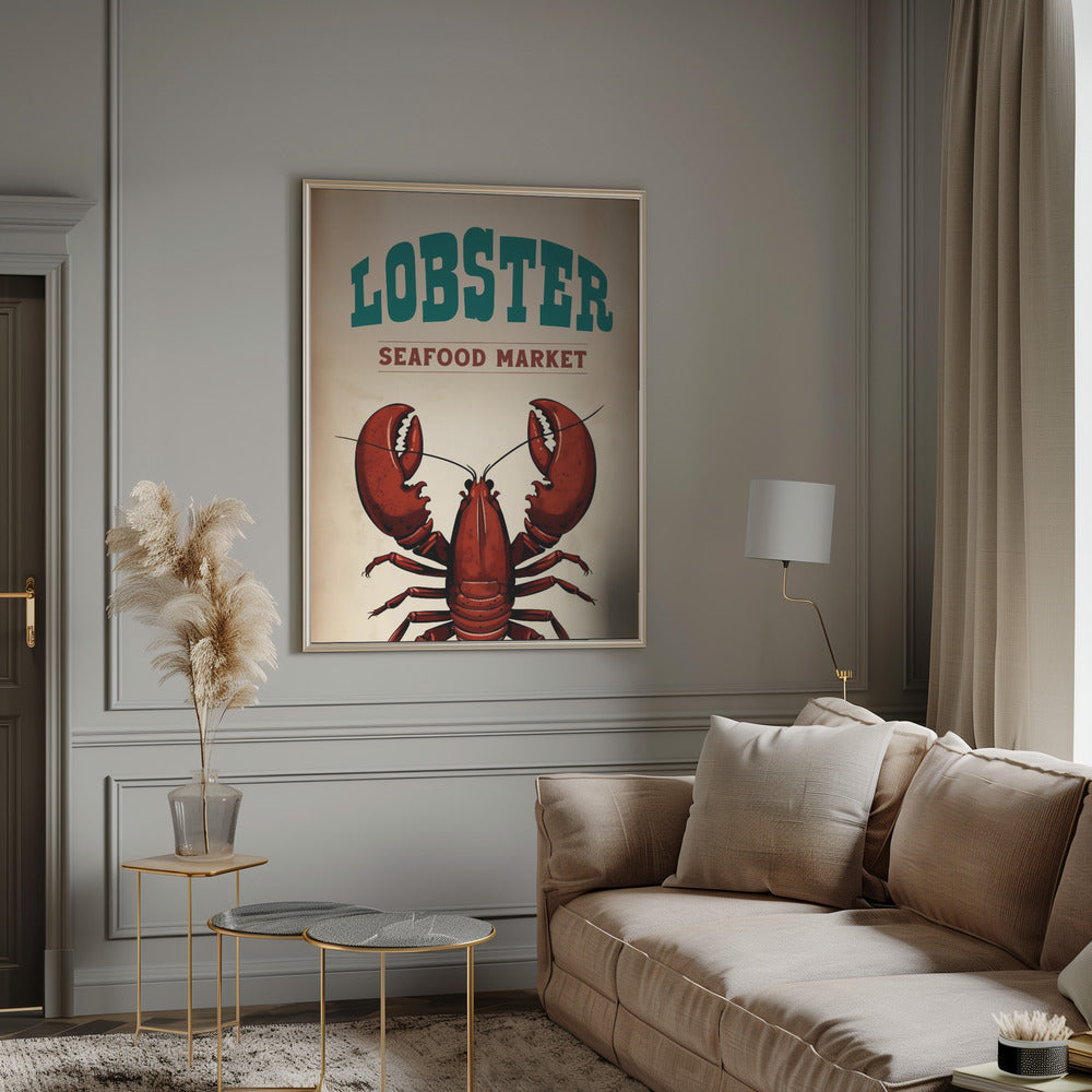 Lobster Seafood Market Poster