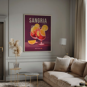 Sangria Cocktail Poster