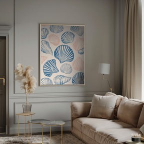 Seashell Pattern Poster