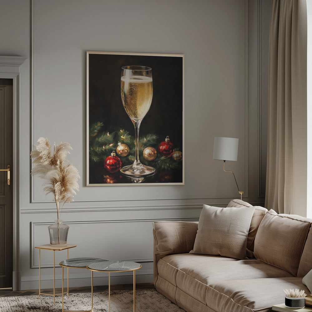 Christmas  Champagne Poster