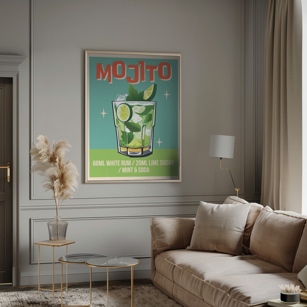 Mojito Cocktail Poster