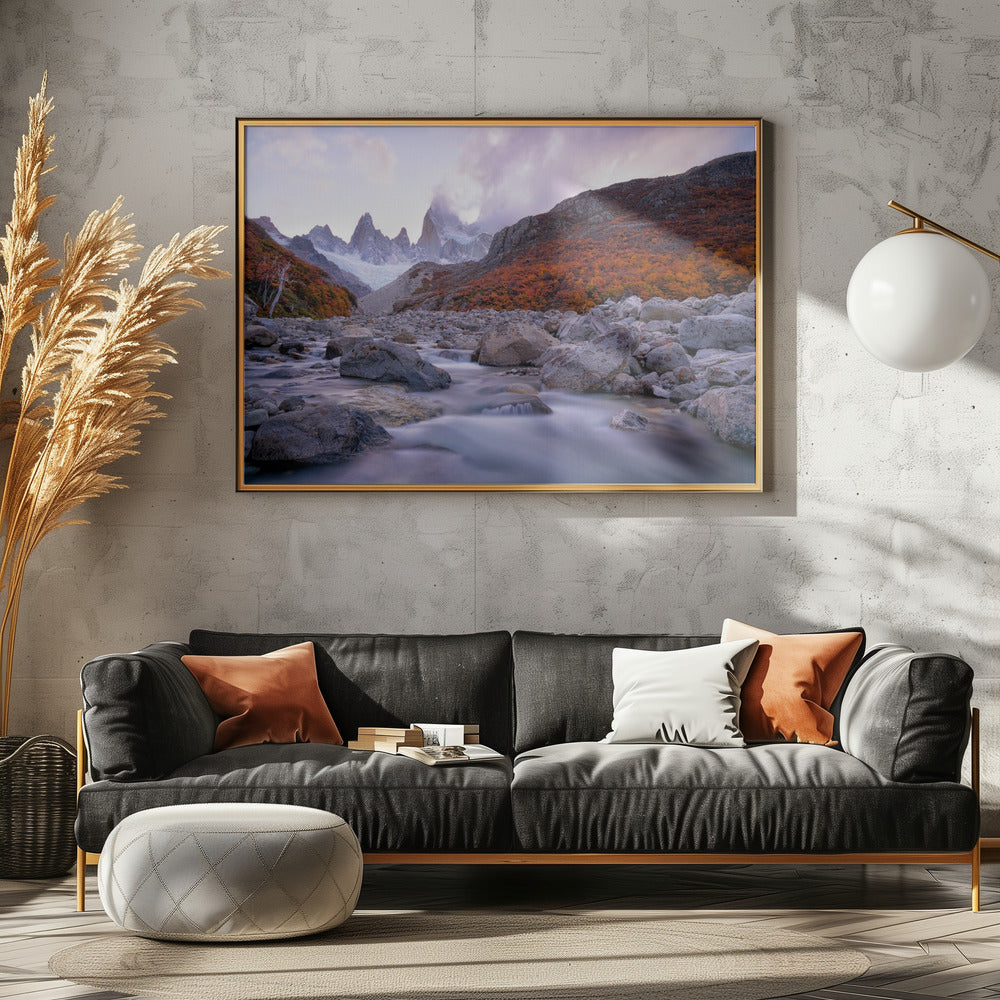 Fitz Roy under Twilight Poster