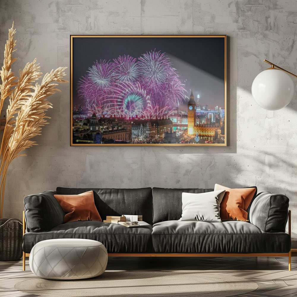 New Year Fireworks Poster