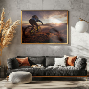 Sunset trail ride Poster