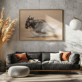 SLOW SHUTTER WILDEBEEST Poster