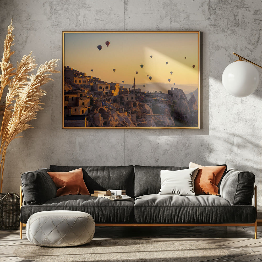 Sunrise over Cappadocia Poster