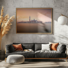 Venice pink sunrise Poster