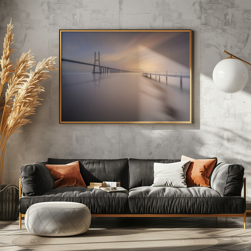 Pastel Bridge Poster