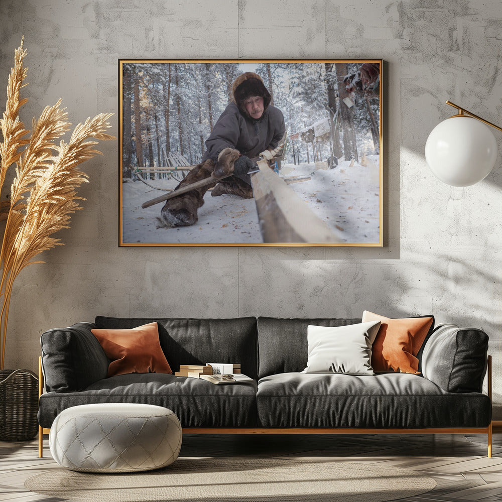 Manufacture of sledges Poster