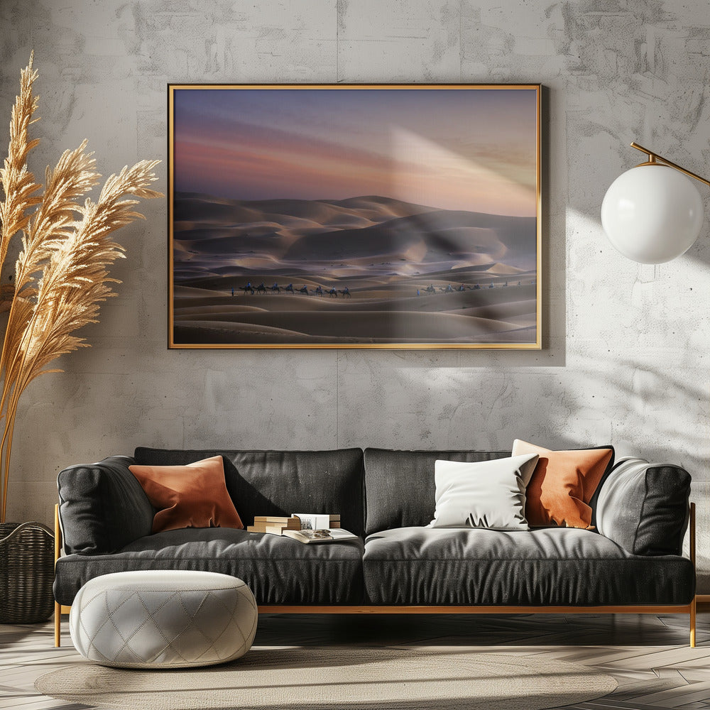 Caravan in Erg Chebbi Poster