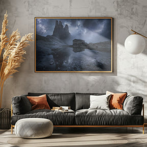 Thunderstorm in the Dolomites Poster