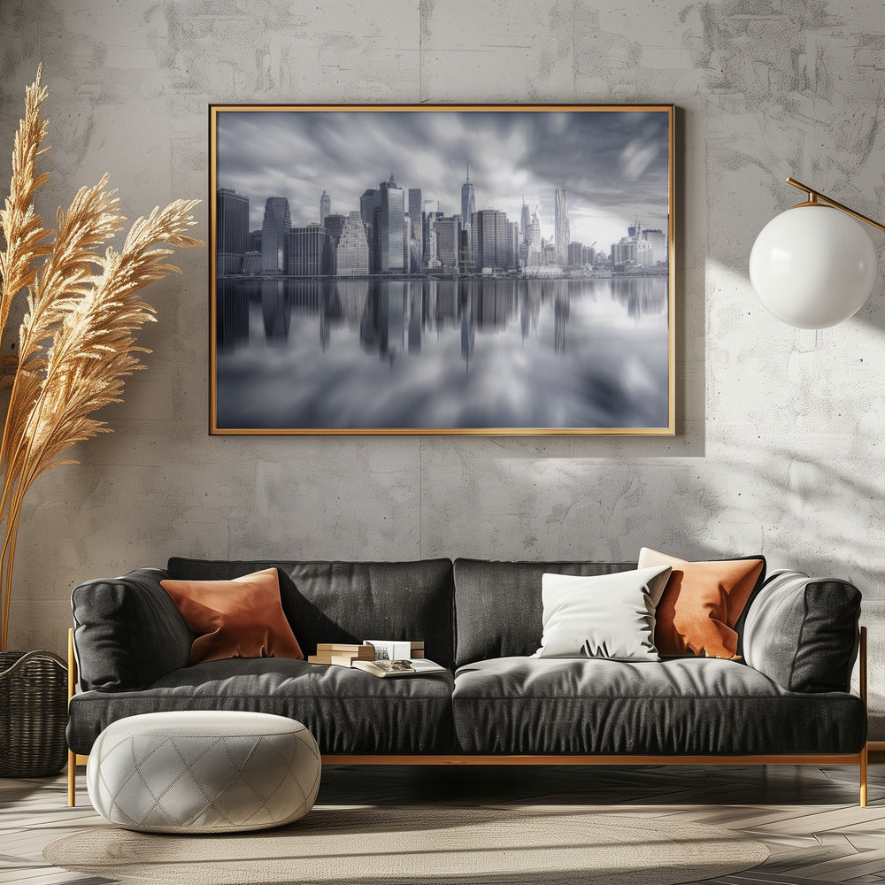 Manhattan Reflection Poster