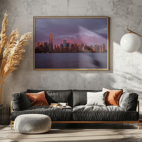 New York City Sunset Poster